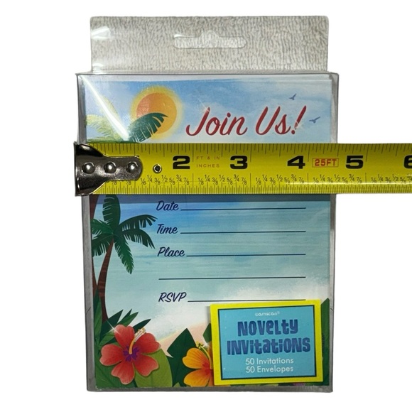 Amscan novelty invitations and envelopes. Set of 50 brand new in package cards! - Picture 5 of 7